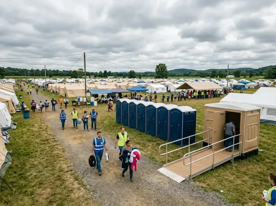 disaster-relief-camp-restrooms-010 — frequently asked questions, Dumpster & Portable Bathrooms Rental in White House, TN